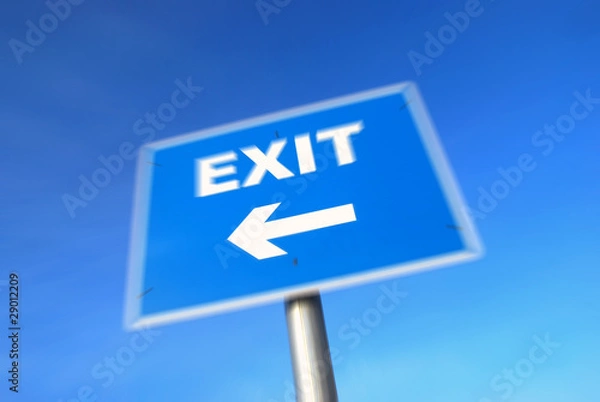 Fototapeta Exit sign