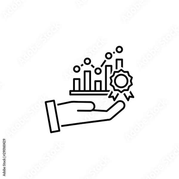 Fototapeta Financial, analytics icon. Element of financial icon