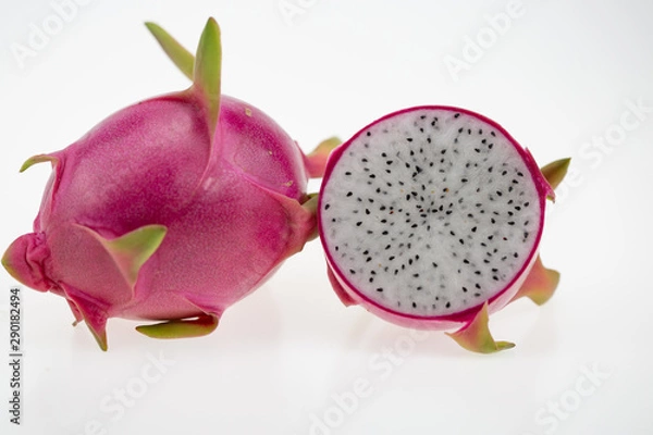 Obraz Dragon fruit isolated on white background