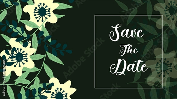 Fototapeta Save the Date Banner