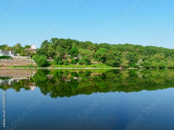 Fototapeta lake in deep forest