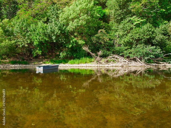 Fototapeta boat on the river
