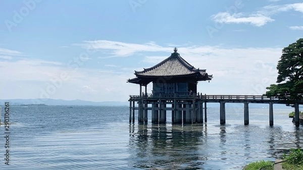Obraz gazebo on the lake