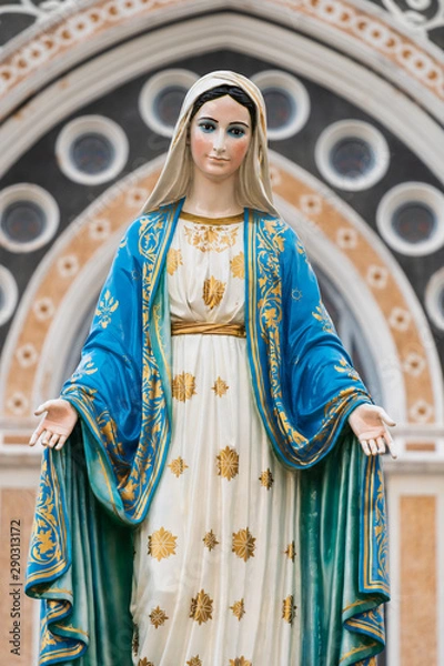 Obraz The Blessed Virgin Mary in the blue sky.