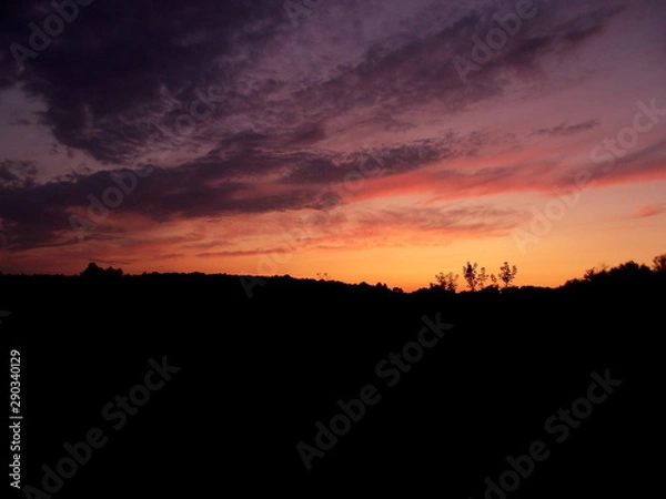 Obraz sunset in mountains