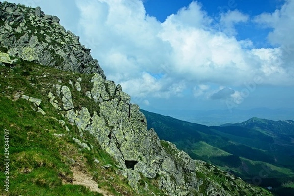 Fototapeta Slovakia-view from the Journey of the Heroes of SNP in the Low Tatras