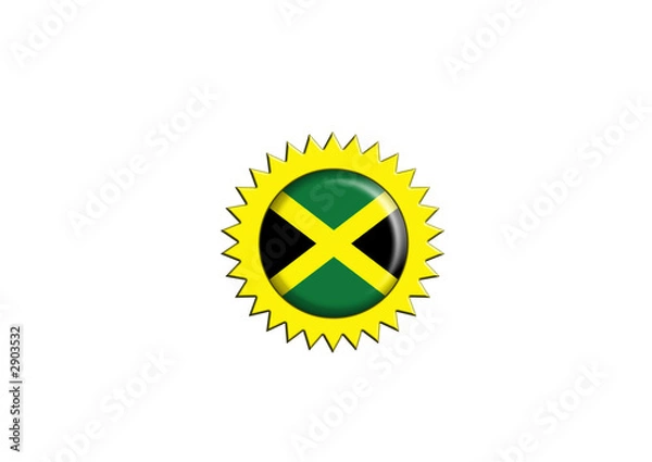 Obraz jamaican badge