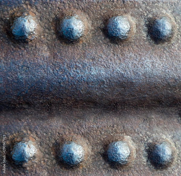 Obraz riveted metal background