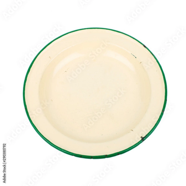 Fototapeta Old Enamel Plate