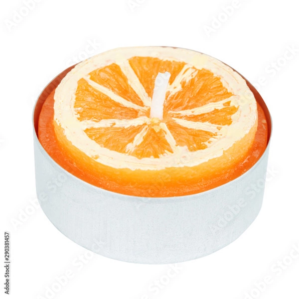 Fototapeta Orange Tea Light Cutout