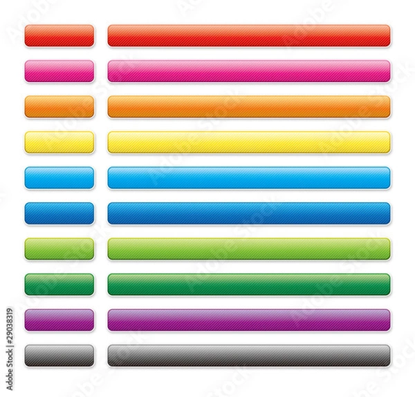 Obraz カラフルなボタンとタイトルバー