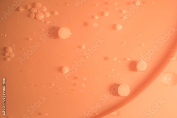 Obraz Abstract space background. Biology, physics, chemistry abstract background. the interaction of water and oil