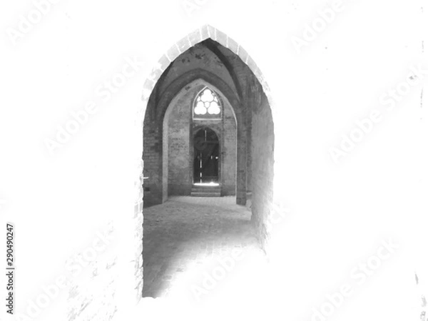 Obraz The monastery chorin inside or outside.