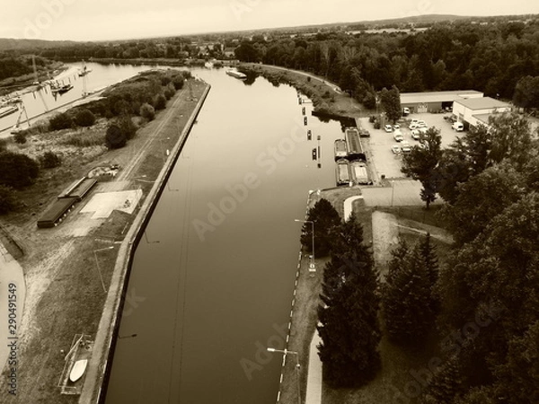 Obraz A river in Niederfinow.