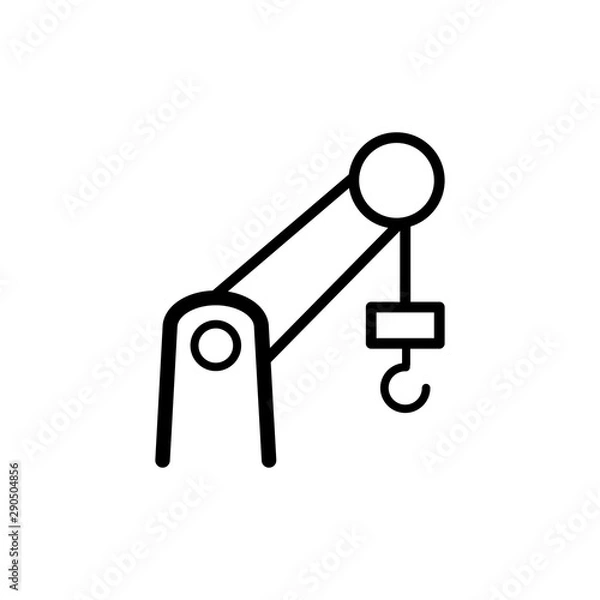 Fototapeta crane icon trendy