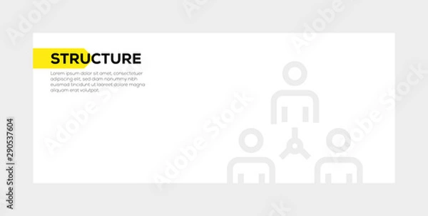 Fototapeta STRUCTURE BANNER CONCEPT
