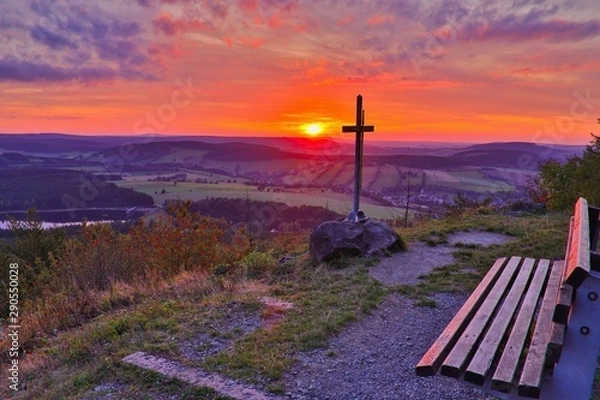 Fototapeta blick vom bärenstein