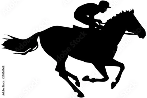 Fototapeta Horse racing