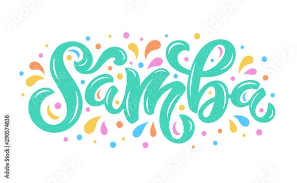 Fototapeta Samba Calligraphy