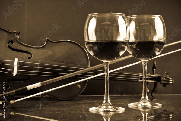 Fototapeta Romantic Evening For Two Concept Image