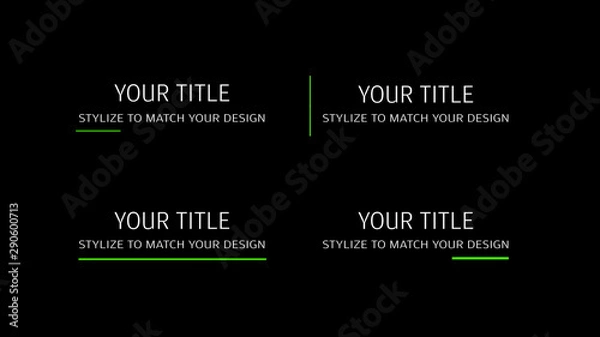 Fototapeta Universal Clean & Minimal Titles