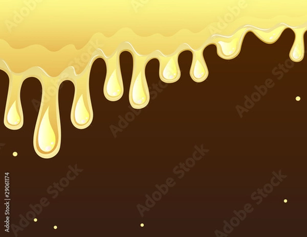 Fototapeta melted white chocolate