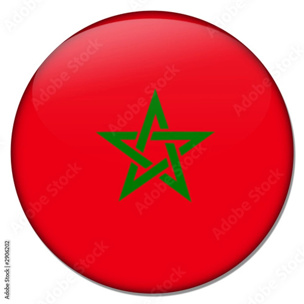 Obraz marokko morocco button