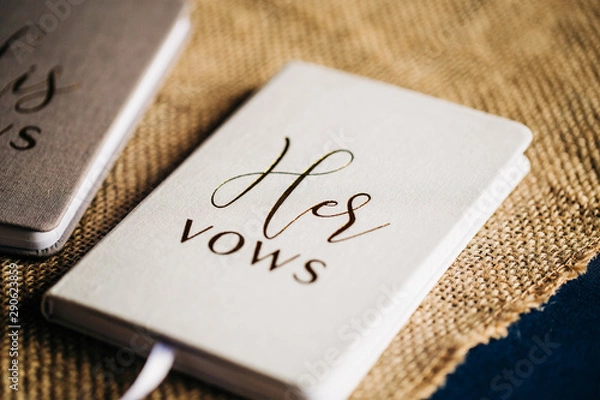 Obraz vow wedding book