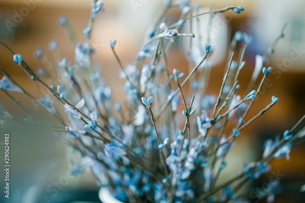 Obraz blue flowers in vase