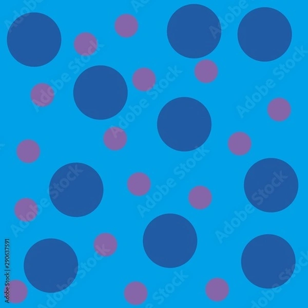 Obraz Blue & Pink Spots Seamless Pattern 
