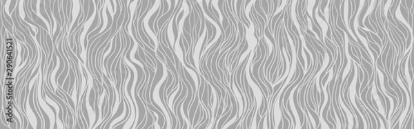 Fototapeta Wavy background. Hand drawn waves. Seamless wallpaper on horizontally surface. Stripe texture with many lines. Waved pattern. Line art. Print for your design