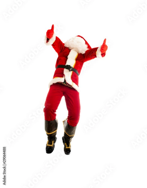 Fototapeta Jumping Santa