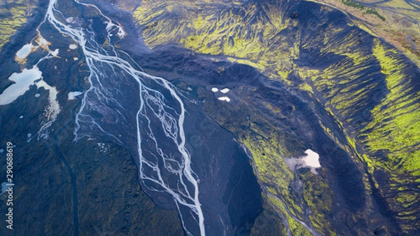 Fototapeta Islande paysages glace roche plage
