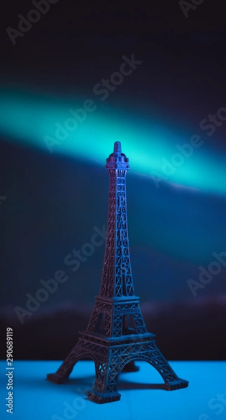 Fototapeta torre eiffel paris con luces 