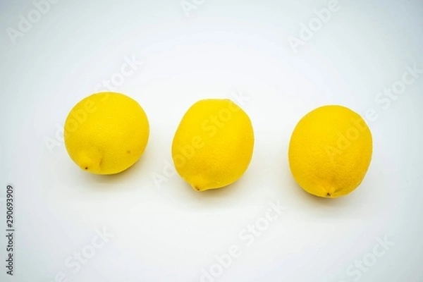 Obraz yellow ball isolated on white background