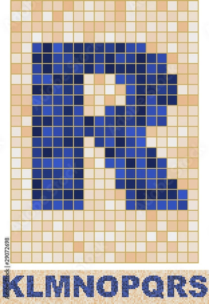 Obraz Mosaic Font. K-S.