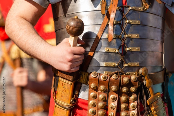 Fototapeta armaduras y vestimenta ejercito romano