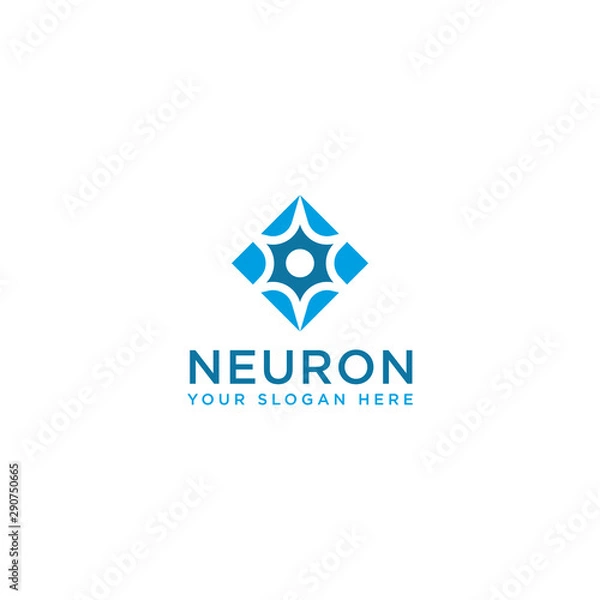 Fototapeta Abstract Neuron Logo. vector