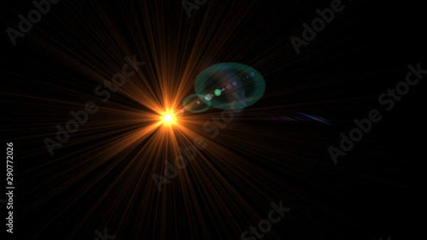 Obraz Bright Orange Lens Flare