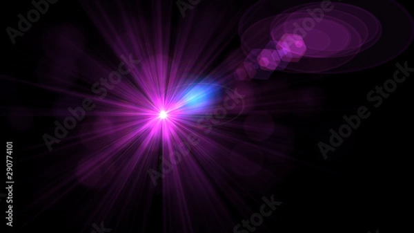 Obraz Bright Magenta Lens Flare