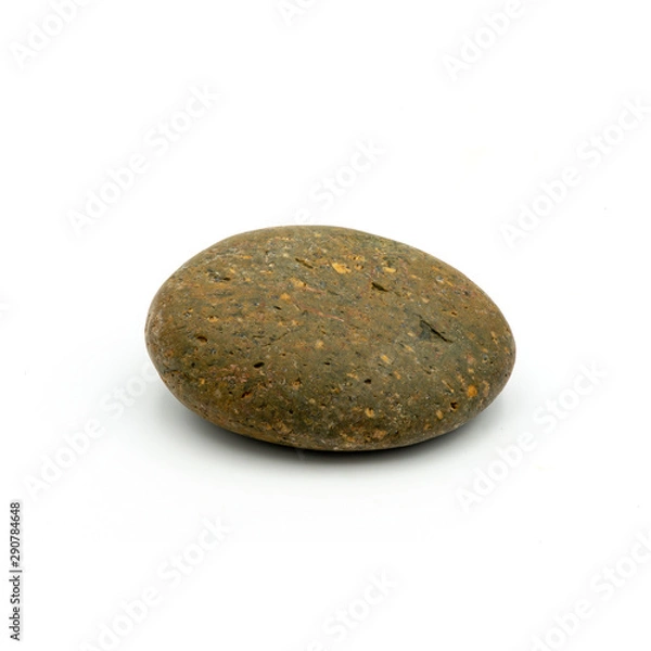 Fototapeta Close up rock ,Different kind of pebbles stone ,isolated on the white background.