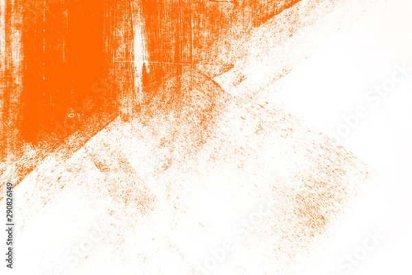 Obraz orange white paint brush strokes background	