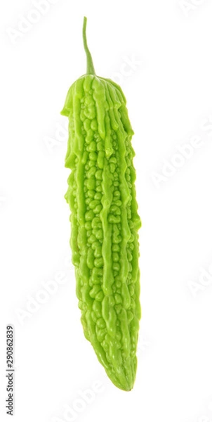 Fototapeta Bitter melon , Bitter gourd on white background