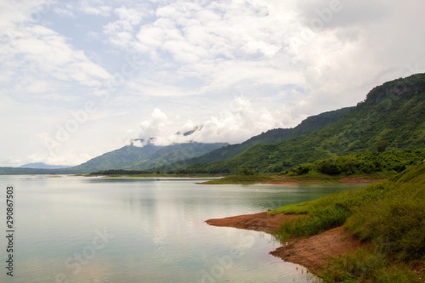 Obraz Beautiful in Nature, Scenic view of Nam Ngeum Lake In Laos