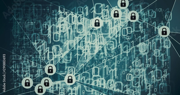 Fototapeta Przetwarzanie sygnałów algorytmów koncepcji transformacji cybernetycznej