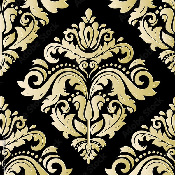 Fototapeta Orient classic pattern. Seamless abstract background with vintage elements. Orient background. Golden ornament for wallpaper and packaging
