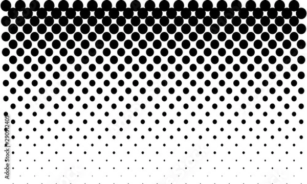 Obraz Vertical gradient halftone dots background