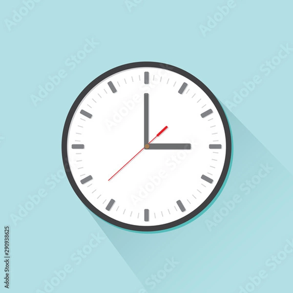 Fototapeta  Vector illustration clock icon design