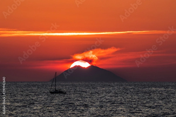 Obraz Tramonto Stromboli