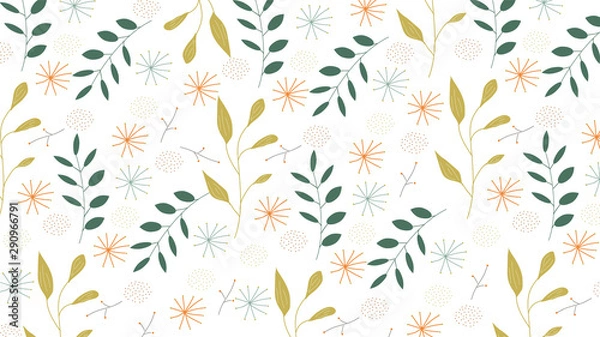 Fototapeta A Light Floral pattern background